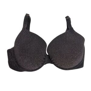 Victoria's Secret Lightly Lined Underwire Push Up Sparkle Bikini Bra Top 34DD